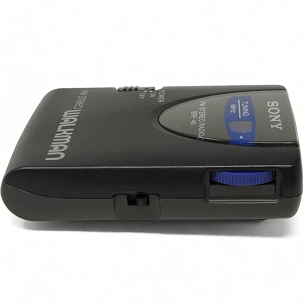 Sony Walkman SRF-46 FM Radio Pocket Receiver Analog Tuner Belt Clip Minimalist